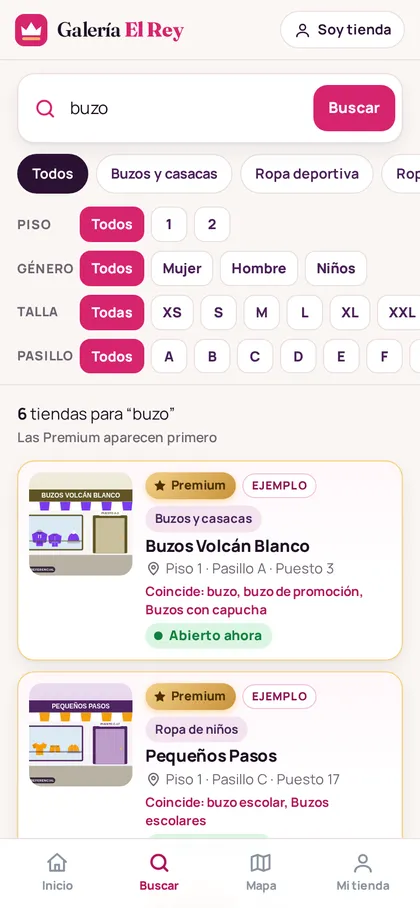 Directorio de galería: resultados de búsqueda